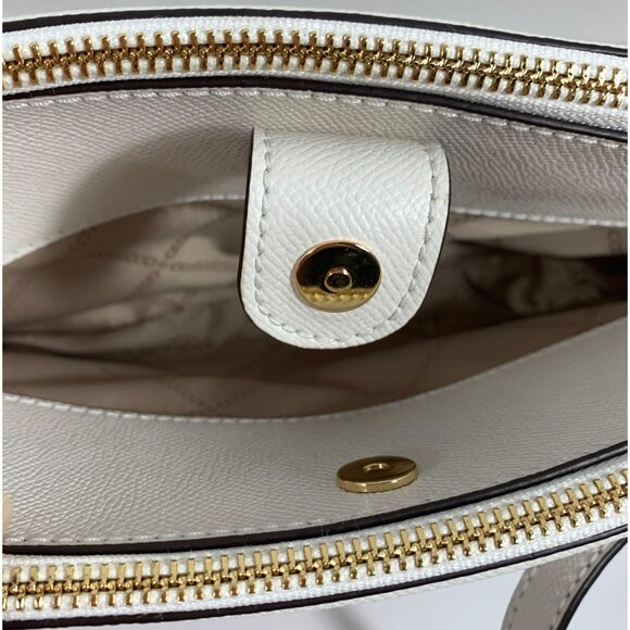 MICHAEL MICHAEL KORS Houston Crossgrain Leather Double-Zip Crossbody Bag EUC - Picture 8 of 11